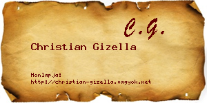 Christian Gizella névjegykártya